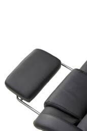 Living and Home Ergonomic Office Chair Adjustable Swivel Recliner with Lumbar Support in Black - thumbnail 7