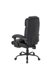 Living and Home Ergonomic Office Chair Adjustable Swivel Recliner with Lumbar Support in Black - thumbnail 5