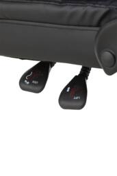 Living and Home Ergonomic Office Chair Adjustable Swivel Recliner with Lumbar Support in Black - thumbnail 9