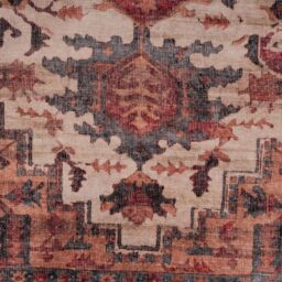 Kukoon Scarlet Distressed Soft Washable Liquid Repellent Living Room Area Rug in Burgundy - Size: 240 cm x 330 cm - thumbnail 9