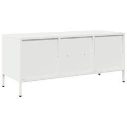 Berkfield Home TV Cabinet White 101.5x39x43.5 cm Cold-rolled Steel - thumbnail 7