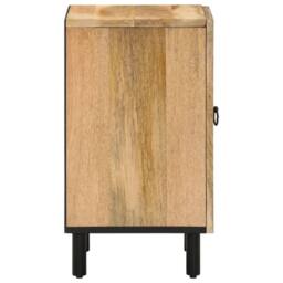 Berkfield Home Bathroom Cabinet 38x33x58 cm Solid Wood Mango in Brown - Size: 38 x 33 x 58 cm - thumbnail 4