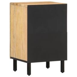 Berkfield Home Bathroom Cabinet 38x33x58 cm Solid Wood Mango in Brown - Size: 38 x 33 x 58 cm - thumbnail 5