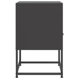 Berkfield Home Bedside Cabinets 2 pcs Black 36x39x60.5 cm Steel - thumbnail 7