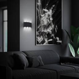 BRILONER Black 6.5W Neutral White IP44 LED Wall Light - thumbnail 8