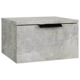 Berkfield Home Wall-mounted Bedside Cabinets 2 pcs Concrete Grey 34x30x20 cm - Size: 34 x 30 x 20 cm - thumbnail 3