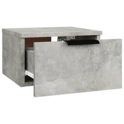 Berkfield Home Wall-mounted Bedside Cabinets 2 pcs Concrete Grey 34x30x20 cm - Size: 34 x 30 x 20 cm - thumbnail 6
