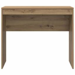 Berkfield Home Writing Desk Artisan oak Particle board Medium Durable in Brown - thumbnail 5