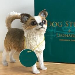 Animal Crackers Long Hair Chihuahua Dog Figurine By Leonardo, Gift Boxed - thumbnail 2