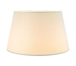 Happy Homewares Traditional Linen Fabric Drum Shade for Pendant & Lampshade in Cream - Size: 12 inches - thumbnail 2