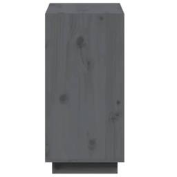 Berkfield Home Book Cabinet Grey 60x35x71 cm Solid Wood Pine - Size: 60 x 35 x 71 cm - thumbnail 6