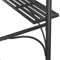 Berkfield Home BBQ Gazebo with Side Shelves Anthracite 220x115x230 cm Steel in Black - Size: 220 x 115 x 230 cm - thumbnail 6