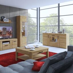 Furniture To Go Cortina 2 Drawer TV Cabinet in Brown - thumbnail 3