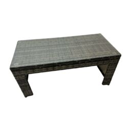 Fimous Garden Outdoor Furniture Set with 2 Side Tables 2 Big Stools in Dark Grey - thumbnail 3