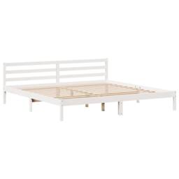 Berkfield Home Bed Frame with Headboard without Mattress White 180x200 cm Super King - thumbnail 7