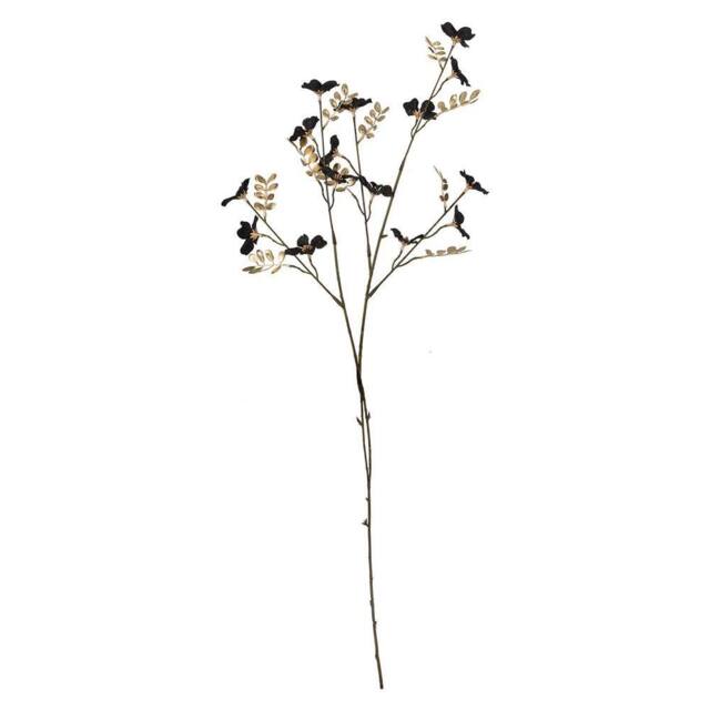 VFM e-Store Christmas Daisy Spray Decoration 91cm x 29cm Black X 1 - Size: 91 cm x 29 cm - image 1