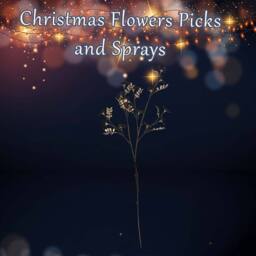 VFM e-Store Christmas Daisy Spray Decoration 91cm x 29cm Black X 1 - Size: 91 cm x 29 cm - thumbnail 3