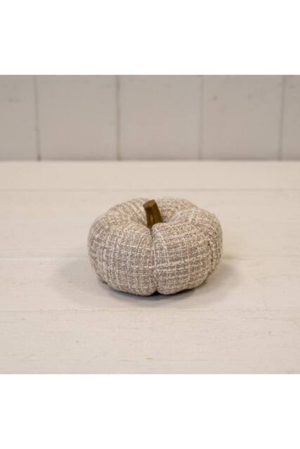 KDMD Grey Rustic Fabric Pumpkin - 9mm - image 1