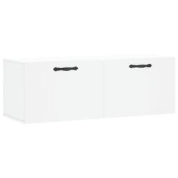 Berkfield Home Wall Cabinet White 100x36.5x35 cm Engineered Wood - thumbnail 1