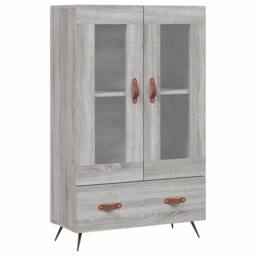 Berkfield Home Highboard Grey Sonoma 69.5x31x115 cm Engineered Wood - thumbnail 3