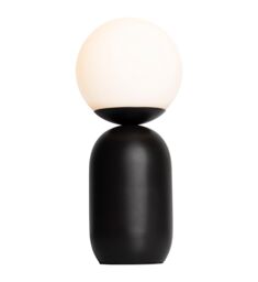 Nordlux Modern Indoor Table Lamp Black Metal E14 Hand Blown Glass - Mains Powered, IP20 - thumbnail 3