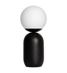 Nordlux Modern Indoor Table Lamp Black Metal E14 Hand Blown Glass - Mains Powered, IP20 - thumbnail 4