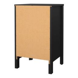 Wyld Haus Gossmere Matt Black Bedside Table 3 Drawers - thumbnail 6