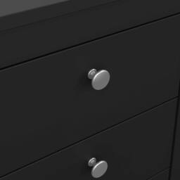 Wyld Haus Gossmere Matt Black Bedside Table 3 Drawers - thumbnail 8