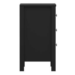 Wyld Haus Gossmere Matt Black Bedside Table 3 Drawers - thumbnail 5