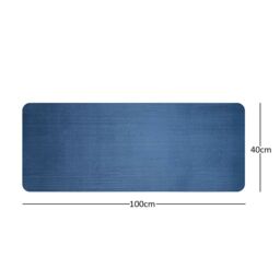 Nicoman Reversible Dual-Colour Blue/Green PVC Anti Slip Shower Mat Bath Mat - Rectangular 100x40 cm - thumbnail 3