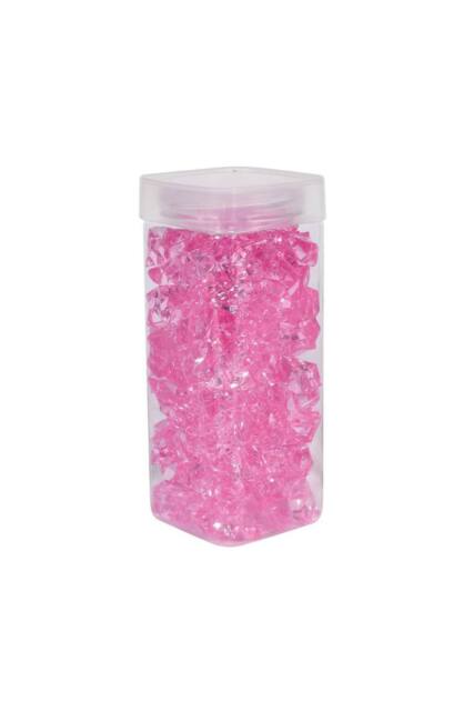 KDMD Large Pink Acrylic Stones in Square Jar 300gr 2 Pack - image 1