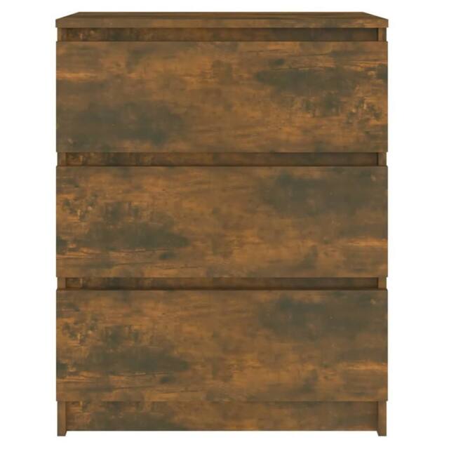 Berkfield Home Sideboard Smoked Oak 60x35x76 cm Engineered Wood in Brown - Size: 60 x 35 x 76 cm - image 1