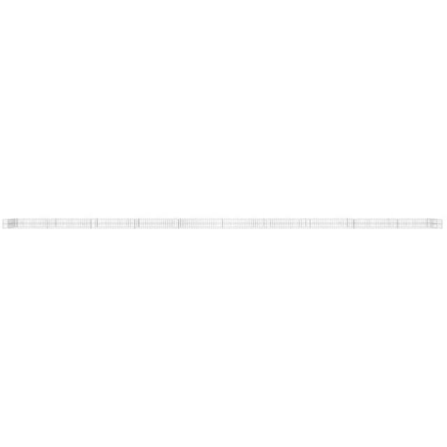 Berkfield Home Gabion Raised Bed Galvanised Steel 1000x100x20 cm in Silver - Size: 1000 x 100 x 20 cm - image 1
