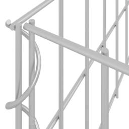 Berkfield Home Gabion Raised Bed Galvanised Steel 1000x100x20 cm in Silver - Size: 1000 x 100 x 20 cm - thumbnail 4