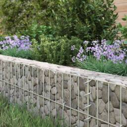 Berkfield Home Gabion Raised Bed Galvanised Steel 1000x100x20 cm in Silver - Size: 1000 x 100 x 20 cm - thumbnail 3