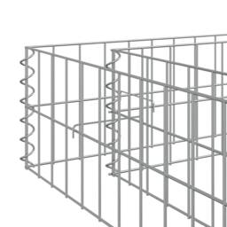 Berkfield Home Gabion Raised Bed Galvanised Steel 1000x100x20 cm in Silver - Size: 1000 x 100 x 20 cm - thumbnail 8