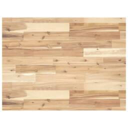 Berkfield Home Versatile Desk Top Untreated 100x60x4 cm Solid Wood Acacia in Brown - Size: 100 x 60 x 4 cm - thumbnail 2