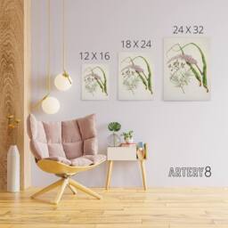 "Artery8 Totorowhiti Turpentine Scrub Flowers Featon Canvas Wall Art Print in Beige - Size: W18"" x H24""" - thumbnail 4