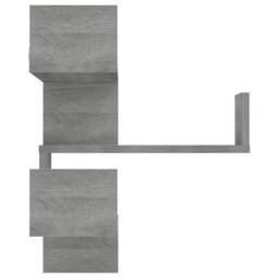 Berkfield Home Wall Corner Shelves 2 pcs Grey Sonoma 40x40x50 cm Engineered Wood - Size: 40 x 40 x 50 cm - thumbnail 4