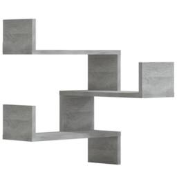 Berkfield Home Wall Corner Shelves 2 pcs Grey Sonoma 40x40x50 cm Engineered Wood - Size: 40 x 40 x 50 cm - thumbnail 1