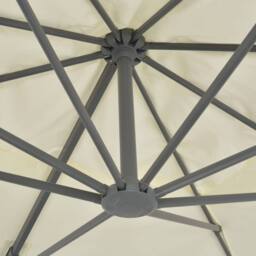 Berkfield Home Elegant Cantilever Umbrella with Aluminium Pole 400x300 cm Sand in Beige - thumbnail 6