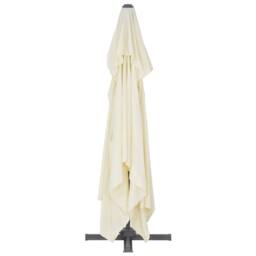 Berkfield Home Elegant Cantilever Umbrella with Aluminium Pole 400x300 cm Sand in Beige - thumbnail 5