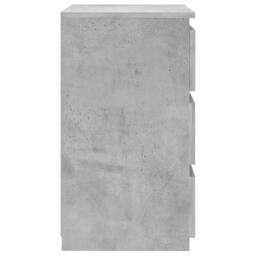 Berkfield Home Durable Bed Cabinet Concrete Grey 40x35x62.5 cm Engineered Wood - thumbnail 4