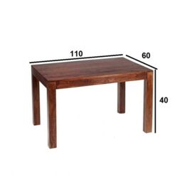 Indian Hub Toko Dark Mango Large Dining Table - Solid Mango Wood L90xW180xH76 cm in Brown - thumbnail 2
