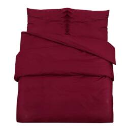 Berkfield Home Duvet Cover Set Bordeaux 200x200 cm Light-weight Microfiber in Red