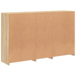 Berkfield Home Sideboard with LED Lights Sonoma Oak 162x37x100 cm in Brown - Size: 162 x 37 x 100 cm - thumbnail 8