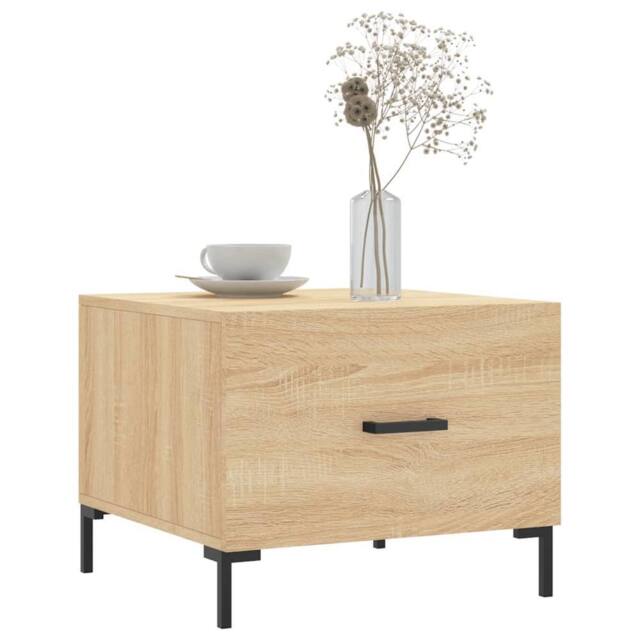 Berkfield Home Decorative Coffee Tables 2 pcs Sonoma Oak 50x50x40 cm Engineered Wood in Brown - Size: 50 x 50 x 40 cm - image 1