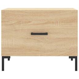 Berkfield Home Decorative Coffee Tables 2 pcs Sonoma Oak 50x50x40 cm Engineered Wood in Brown - Size: 50 x 50 x 40 cm - thumbnail 6