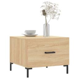 Berkfield Home Decorative Coffee Tables 2 pcs Sonoma Oak 50x50x40 cm Engineered Wood in Brown - Size: 50 x 50 x 40 cm - thumbnail 1
