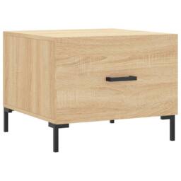 Berkfield Home Decorative Coffee Tables 2 pcs Sonoma Oak 50x50x40 cm Engineered Wood in Brown - Size: 50 x 50 x 40 cm - thumbnail 5